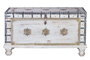 Giner y Colomer Baúl Madera de Mango Blanco Envejecido 57x100x40 cm